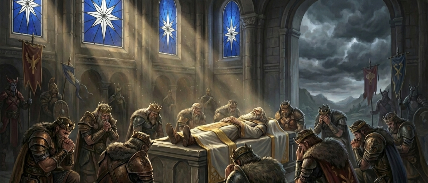 The burial of the prophet Orion in the world of Naissus